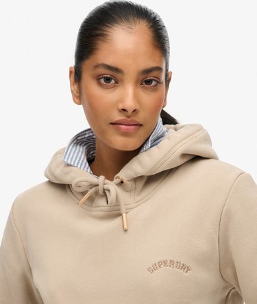 Felpa con cappuccio con logo ricamato Essential Image 4