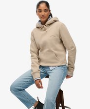 Felpa con cappuccio con logo ricamato Essential