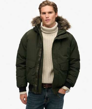 Everest Faux Fur Bomber Jacket Image 1