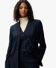 Pinstripe Boyfriend Blazer