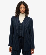 Pinstripe Boyfriend Blazer