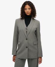 Pinstripe Boyfriend Blazer
