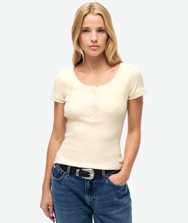 Essential Button Down Short Sleeve Top Image 1