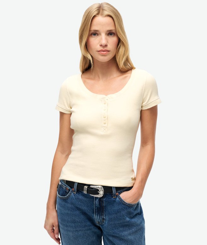 Essential Button Down Short Sleeve Top