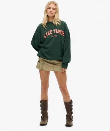 Outdoor Location Loose Crew Sweatshirt Image 2