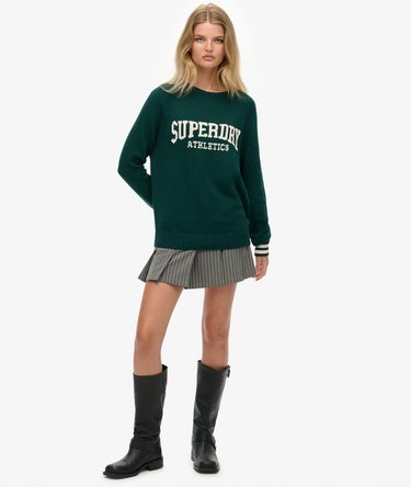 Pull en maille à motif intarsia décontracté Image 3