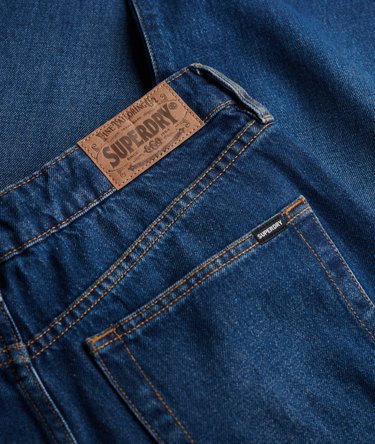 Jeans a Gamba Larga in Cotone Biologico Vita Media Image 7
