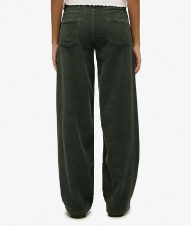 Pantalon baggy taille mi-haute en velours à grosses côtes Image 4