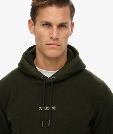 Fleece hoodie met micrologo Image 4