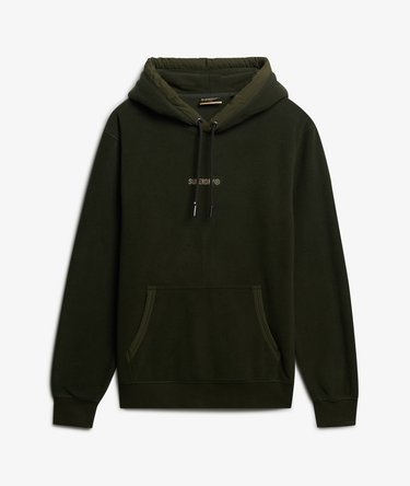 Fleece hoodie met micrologo Image 7