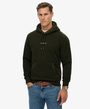 Fleece hoodie met micrologo