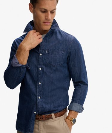 Langärmeliges Essential Jeanshemd Image 2