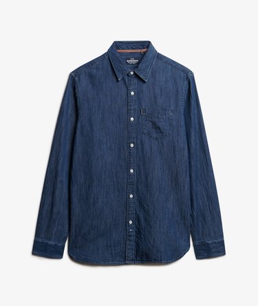 Langärmeliges Essential Jeanshemd Image 6