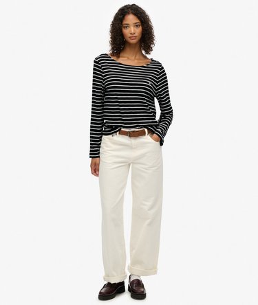 Studios Slub Long Sleeve Top Image 3