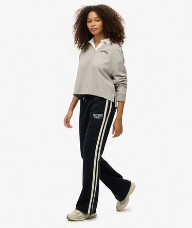 Athletic Stripe Flare Joggers Image 5