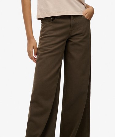 Mid Rise Baggy Pants Image 2