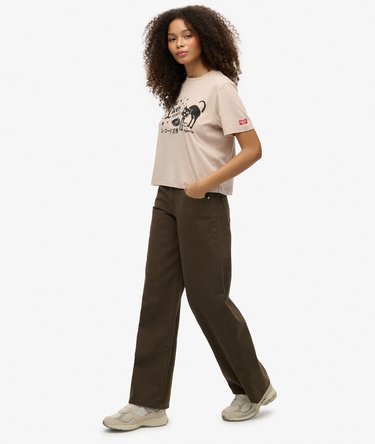 Mid Rise Baggy Pants Image 5