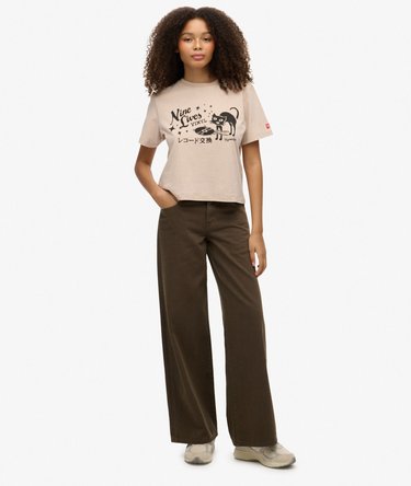 Mid Rise Baggy Pants Image 1