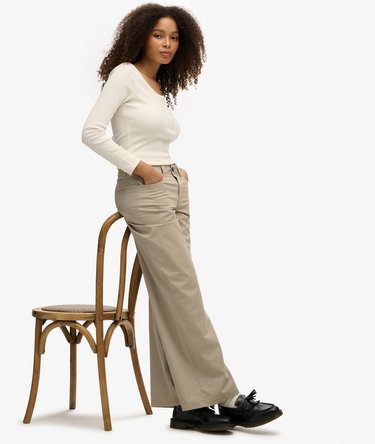 Mid Rise Baggy Chino Image 2