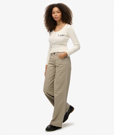 Mid Rise Baggy Chino Image 5
