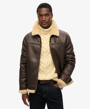 Faux Shearling Aviator Jacket