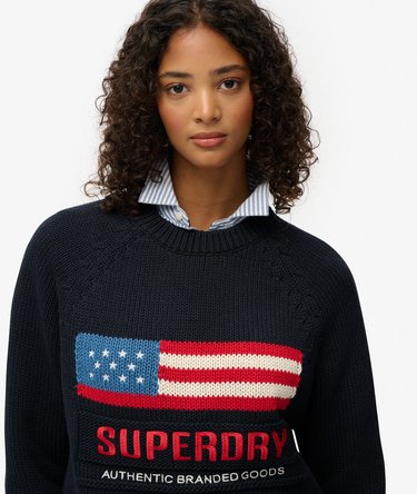 Americana Crew Knit Trui Image 4