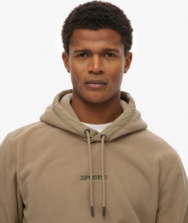 Fleece hoodie met micrologo Image 4