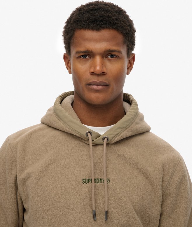 Micro Logo Fleece Hoodie