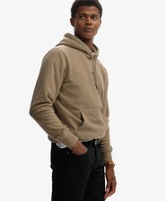 Fleece hoodie met micrologo