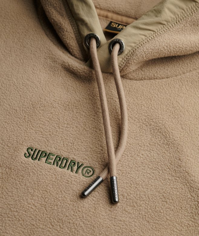 Micro Logo Fleece Hoodie