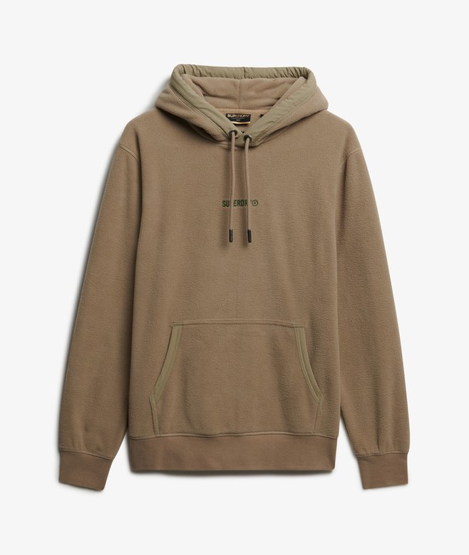 Micro Logo Fleece Hoodie