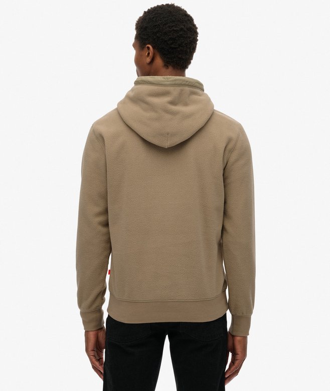 Micro Logo Fleece Hoodie