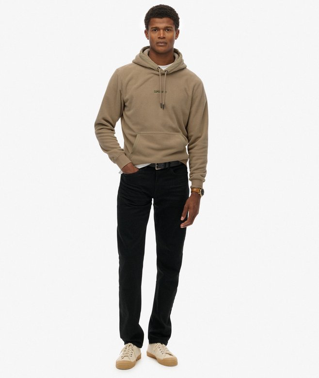 Micro Logo Fleece Hoodie
