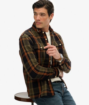 The Merchant Store - Heavy Checked Shirt Image 2