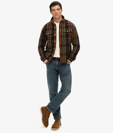 The Merchant Store - Heavy Checked Shirt Image 3