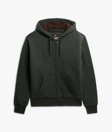 Borg Lined Zip Hoodie Image 7