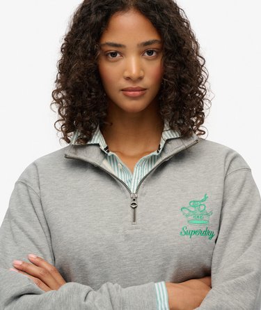 Country Club Crest Half Zip Sweatshirt Image 3