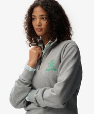 Country Club Crest Half Zip Sweatshirt