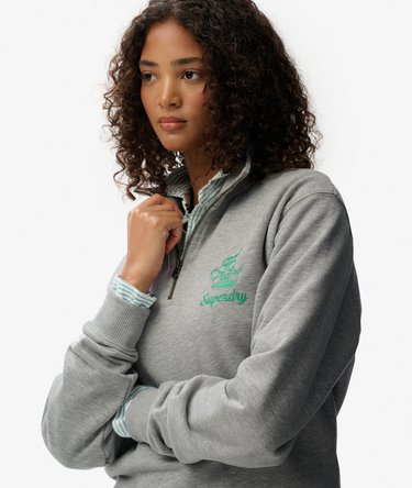 Country Club Crest Half Zip Sweatshirt Image 1