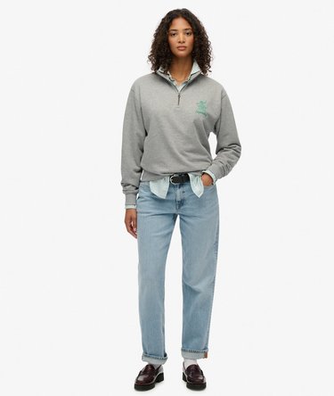 Country Club Crest Half Zip Sweatshirt Image 2