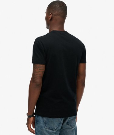 Organic Cotton Essential Logo V Neck T-Shirt Image 4