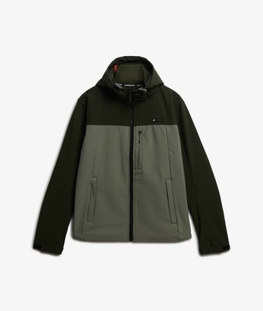 Hooded Softshell Colourblock Jacket Image 7