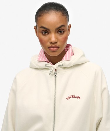 Essential Logo Raglan Zip-Hoodie Image 4