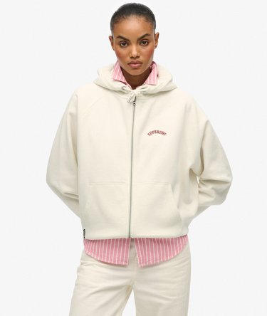 Essential Logo Raglan Zip-Hoodie Image 1