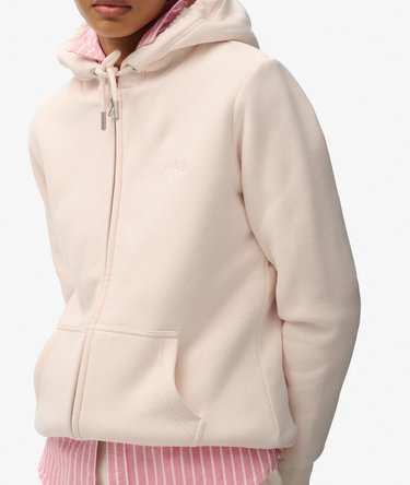 Borg Lined Zip Hoodie Image 2