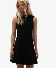 Mini-jurk met lage ruguitsnijding