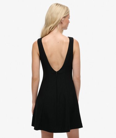 Mini-jurk met lage ruguitsnijding Image 5
