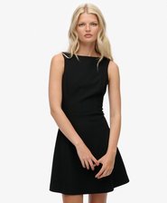 Mini-jurk met lage ruguitsnijding
