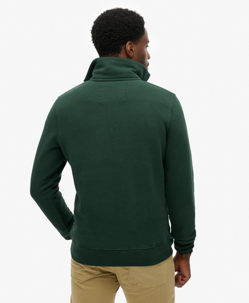 mens SD&Co. Half Zip Track Top in ENAMEL GREEN | Superdry US