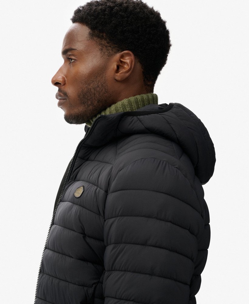 Superdry Giacca Con Cappuccio Uomo - Essential Slavato Con Logo - Vestibilità Ampia, Cotone Morbido, Zip Intera